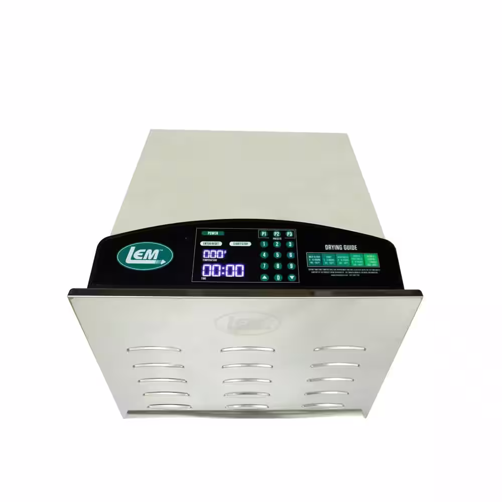 LEM 10-Tray Silver Food Dehydrator with Temperature Control