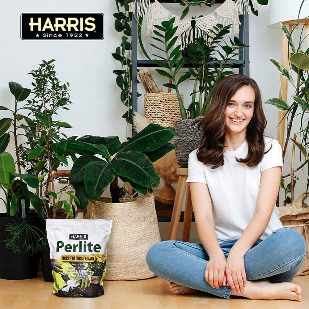 Harris 36 Gal. Expanding Coco Coir Pith (16 Brick/4-Pack) and 8 Dry Qt. Premium Horticultural Perlite
