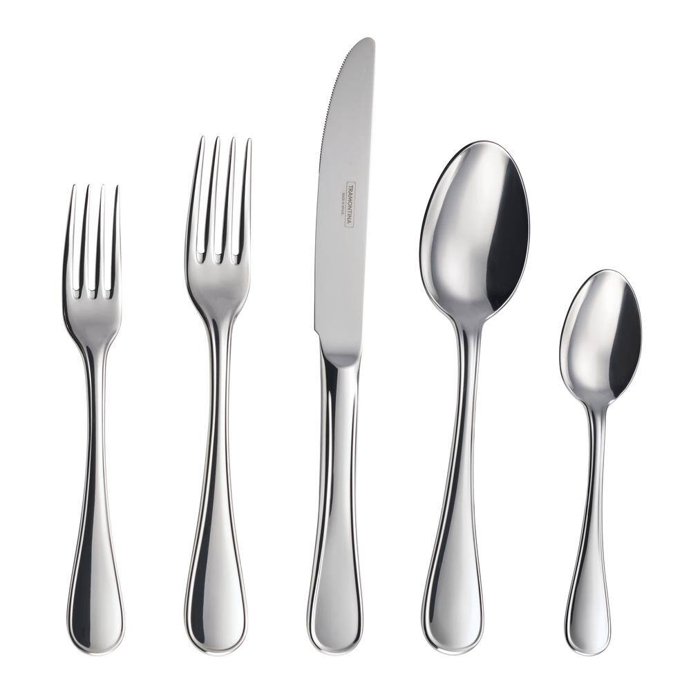 Tramontina Firenze 20-Piece 18/10 Stainless Steel Flatware Set