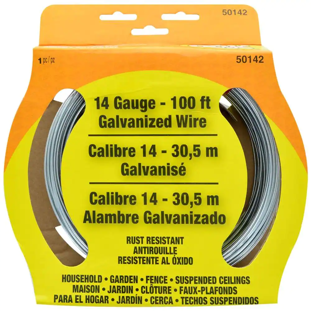 OOK 100 ft. 75 lb. 14-Gauge Galvanized Steel Wire