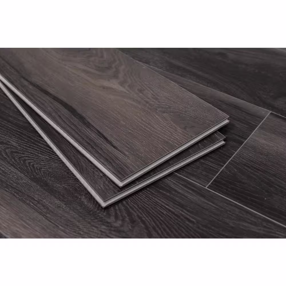 Montserrat Veritas Rooted Graphite 20 MIL x 7 in. W x 60 in. L Click Lock Waterproof Luxury Vinyl Plank Flooring (18.1 sqft/case)
