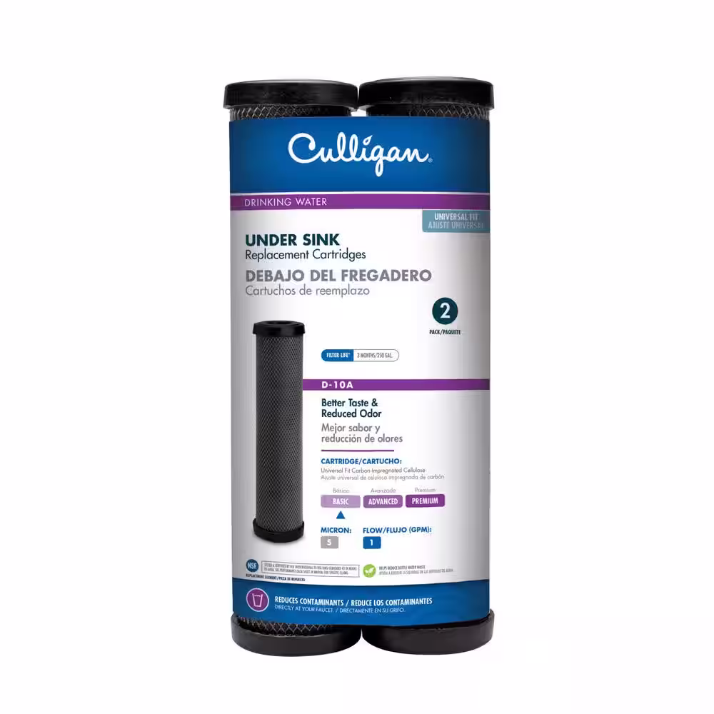 Culligan Carbon Impregnated Cellulose Replacement Cartridge Basic Water Filtration System