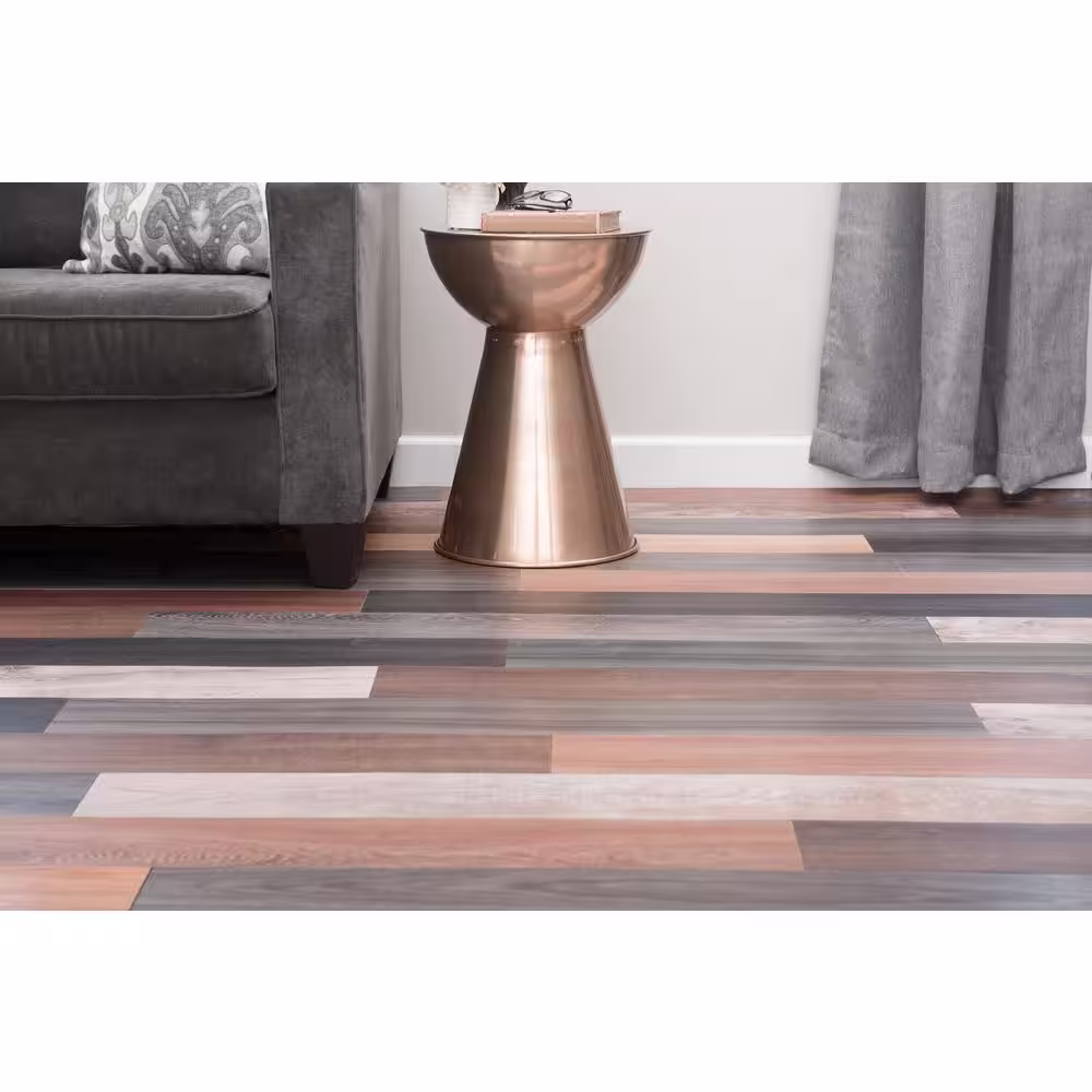 None Versaplank Assorted 20 MIL x 6 in. W x 48 in. L Peel and Stick Waterproof Luxury Vinyl Plank Flooring (20 sqft/case)
