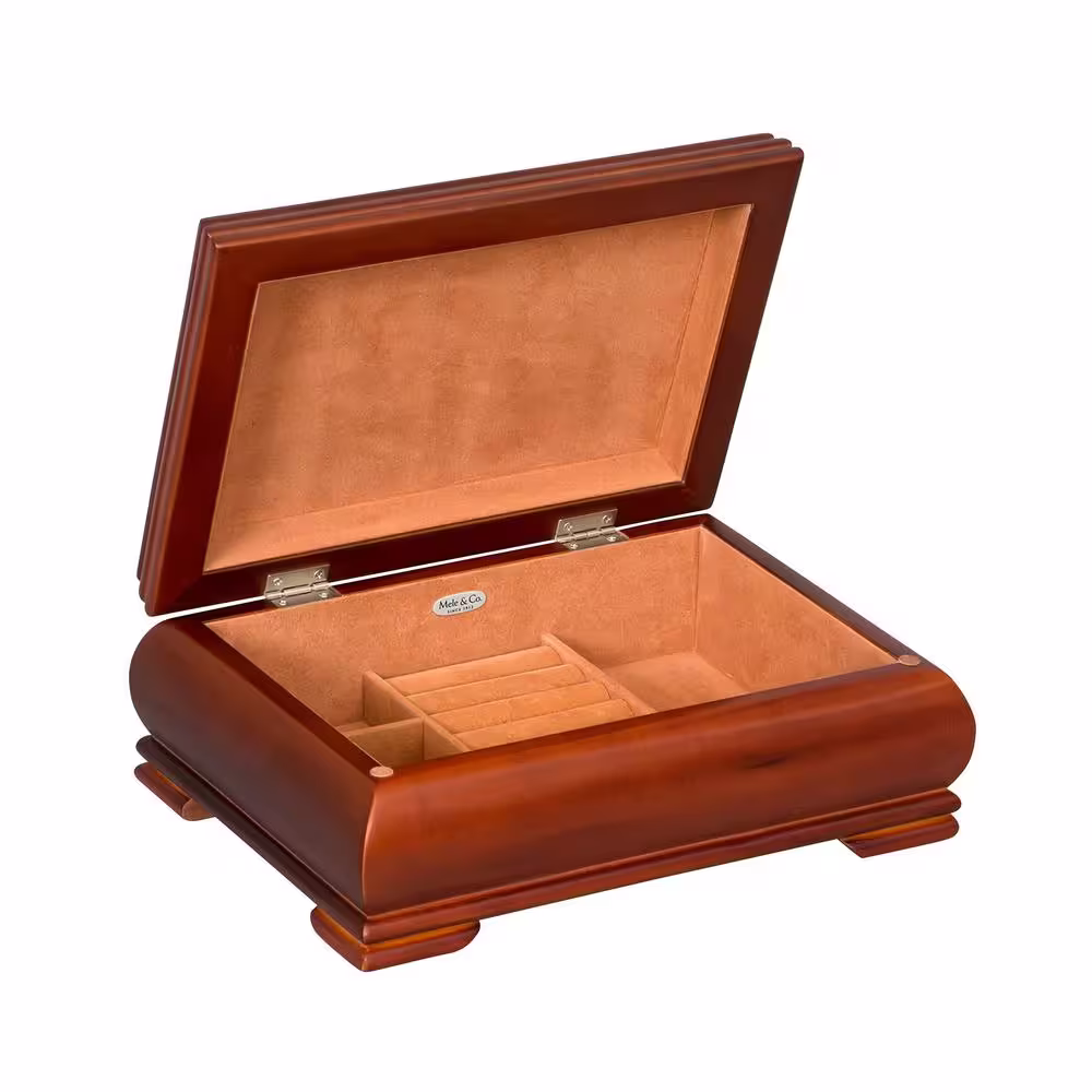 Mele & Co Carmen Walnut Wooden Jewelry Box