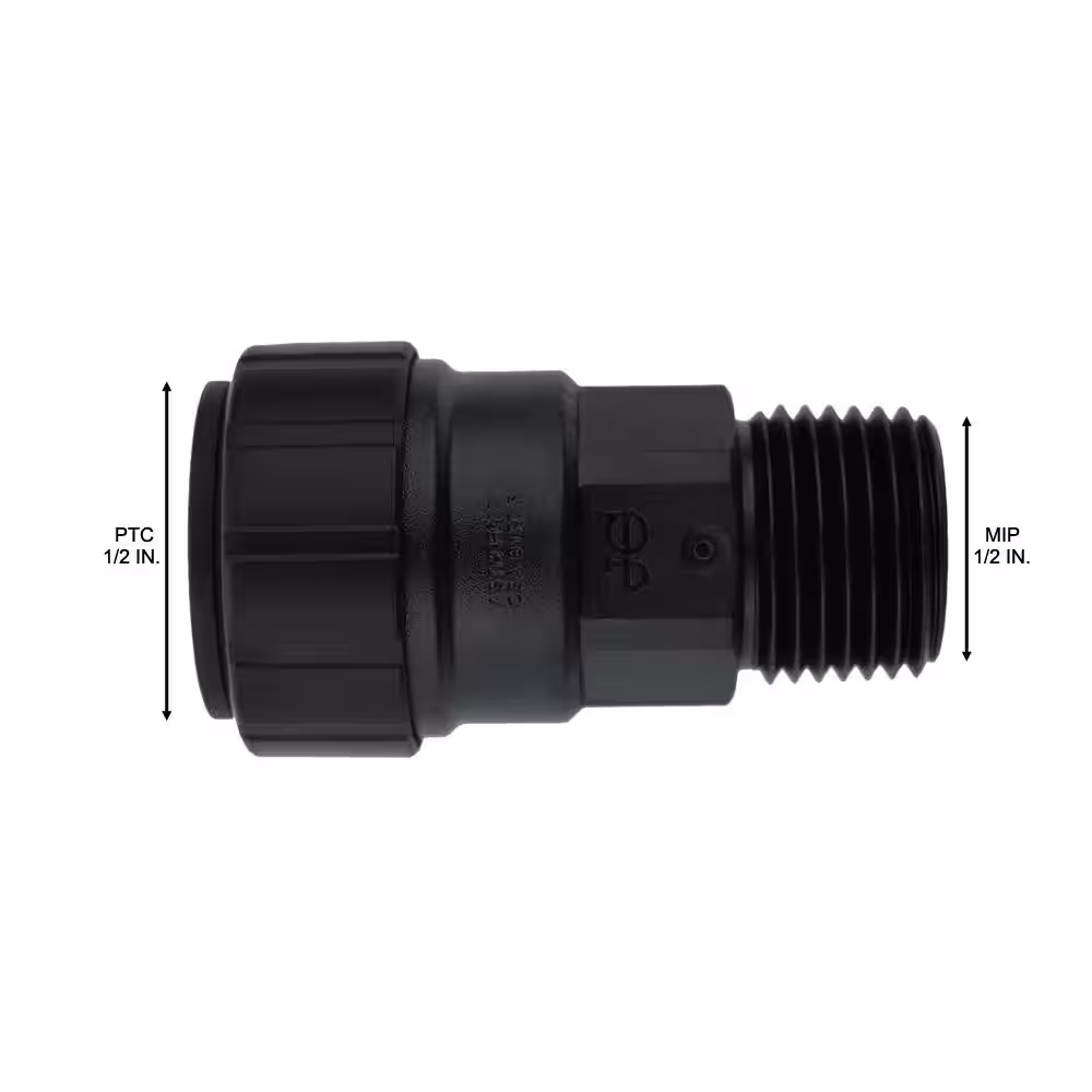 SharkBite ProLock 1/2 in. x 1/2 in. Push-to-Connect Plastic MIP Male Adapter Fitting