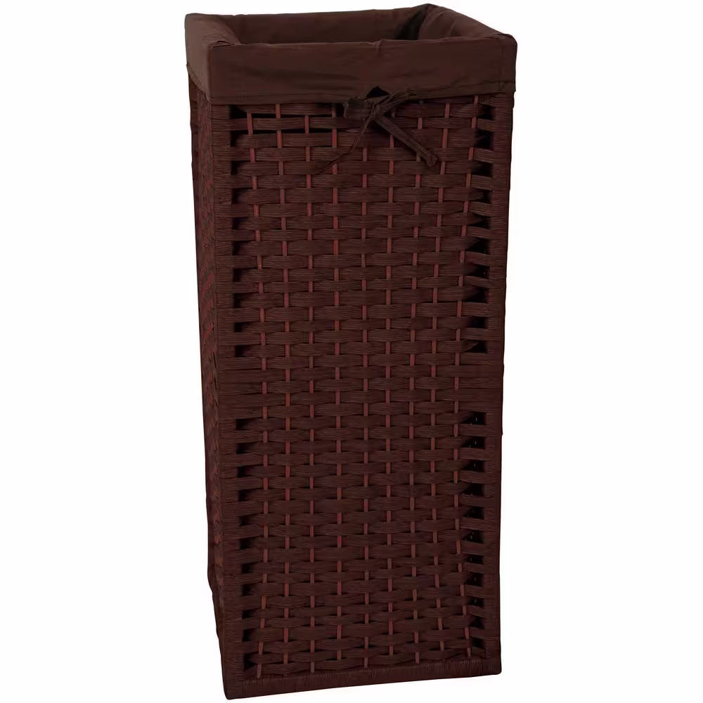 Oriental Furniture Mocha Natural Fiber Laundry Trunk