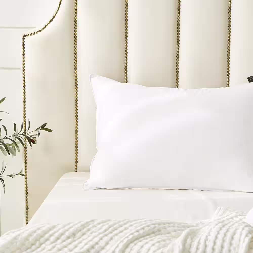 FARM TO HOME 100% Organic Cotton Medium Firm King Down Pillow