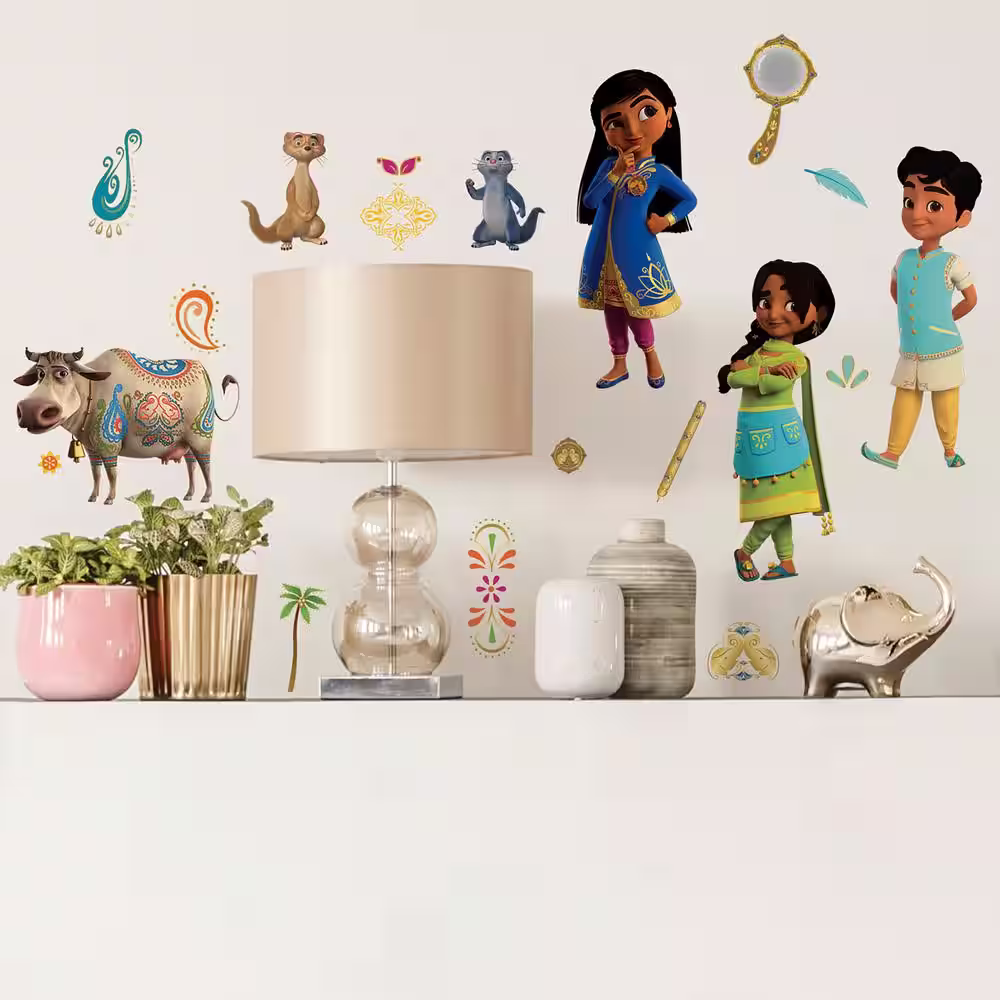 RoomMates Blue and Pink and Orange Mira: Royal Detective Wall Decals