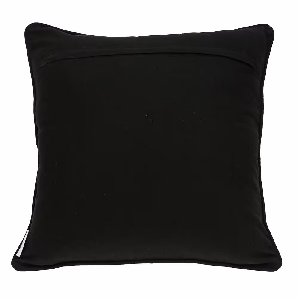 None Cameo Black and White 20 in. x 20 in Throw Pillow