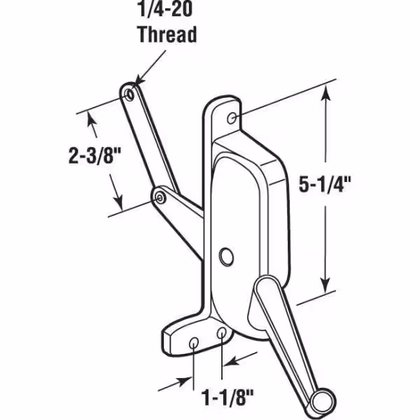 Prime-Line 2-3/8 in. Right-Hand Awning Operator