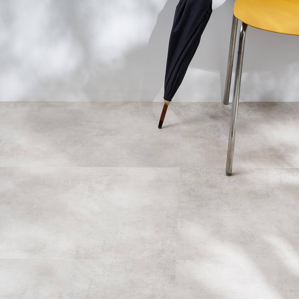 Ivy Hill Tile Duren Concreto Pearl 28MIL x 18 in. x 36 in. Glue Down Luxury Vinyl Tile Flooring (1728 Sq. Ft./Pallet)