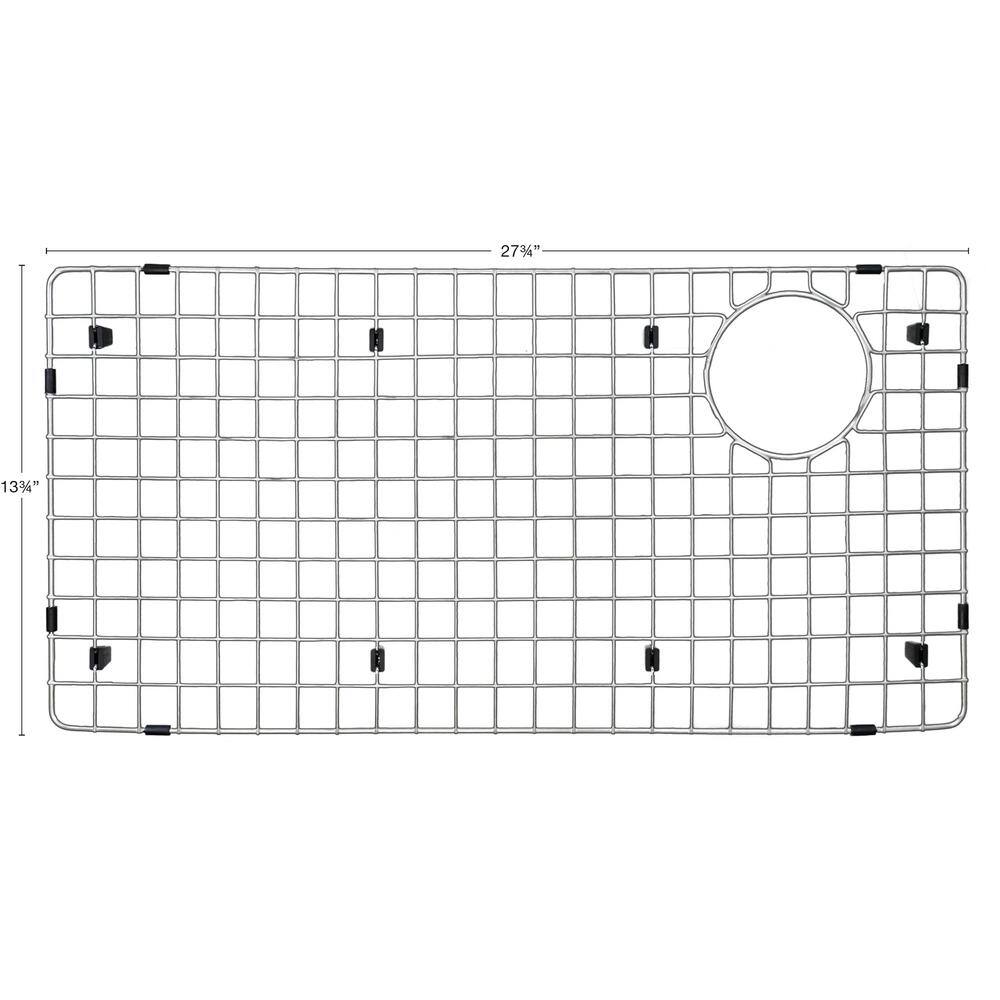 Karran 27-3/4 in. x 13-3/4 in. Stainless Steel Bottom Grid Fits on QT-722 and QU-722