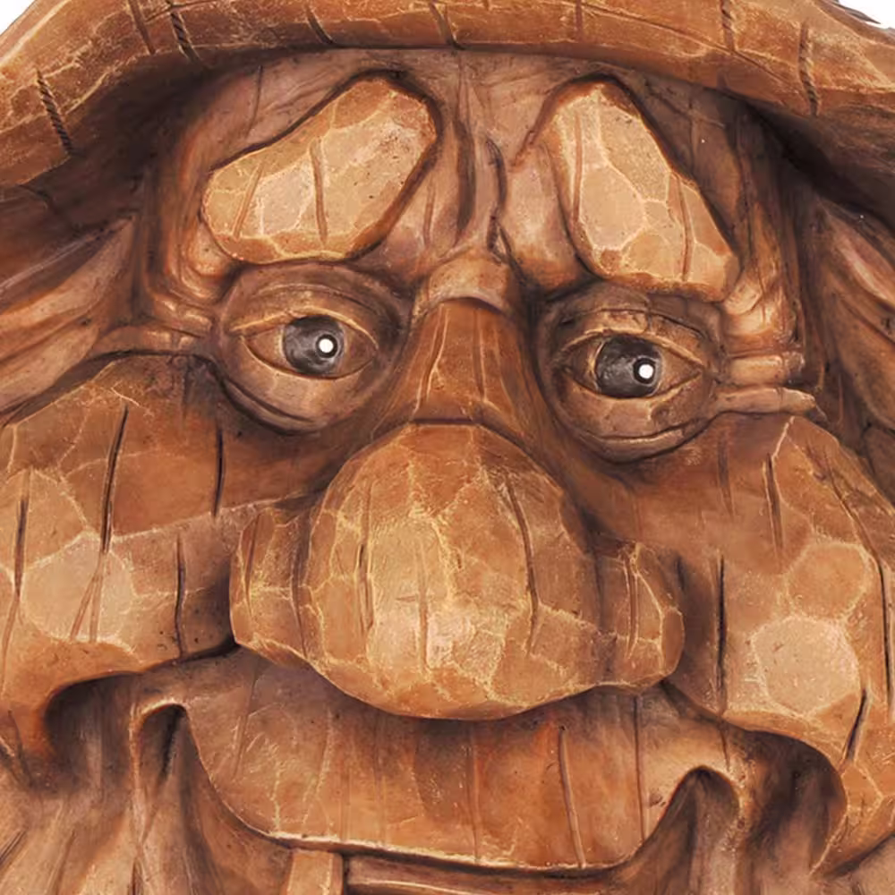 None Outdoor Face Bird House Billy Resin