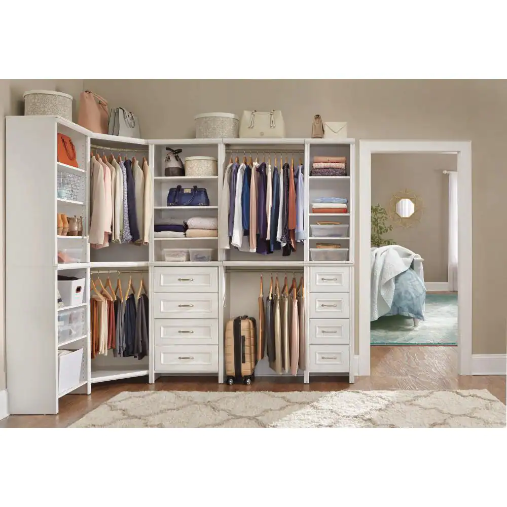 ClosetMaid Impressions 23 in. Corner Rounder Nickel Closet Rod