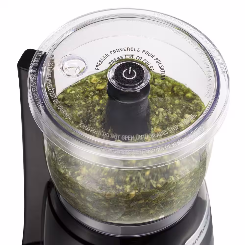 Hamilton Beach 3-Cup 1-Speed Black Stack and Press Food Processor