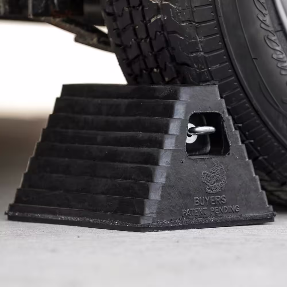 Buyers Products Company Rubber Wheel Chock with Chain Eye
