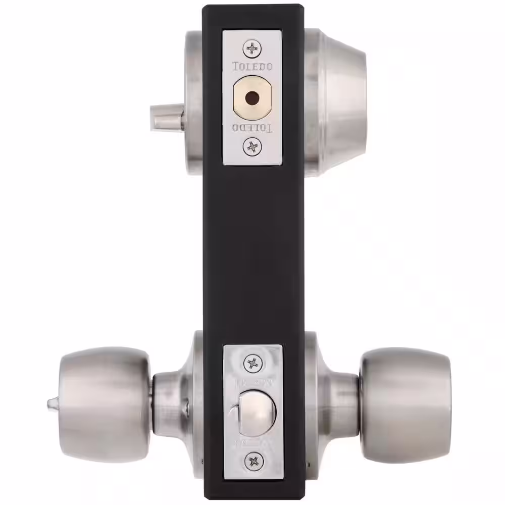 TOLEDO Single Cylinder Satin Nickel Combo Set