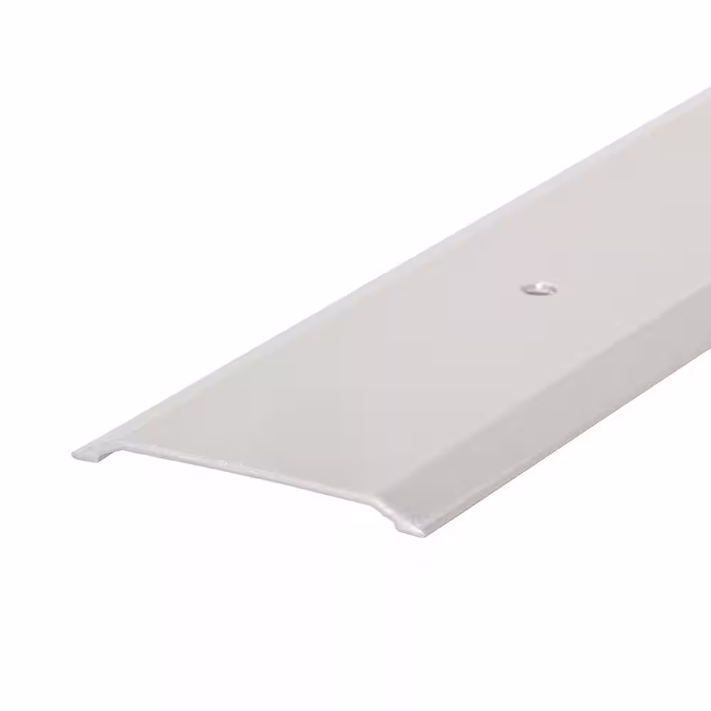 M-D Building Products 1-3/4 in. x 1/8 in. x 36 in. Silver Aluminum Flat-profile Threshold for Interior Doorways