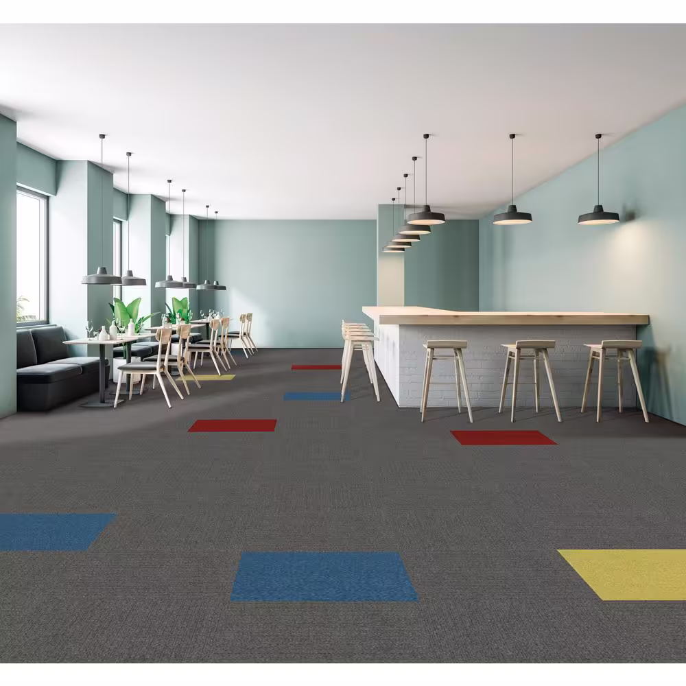 Foss Color Accents Brown Commercial 24 in. x 24 Peel and Stick Carpet Tile (8 Tiles/Case)32 sq. ft.