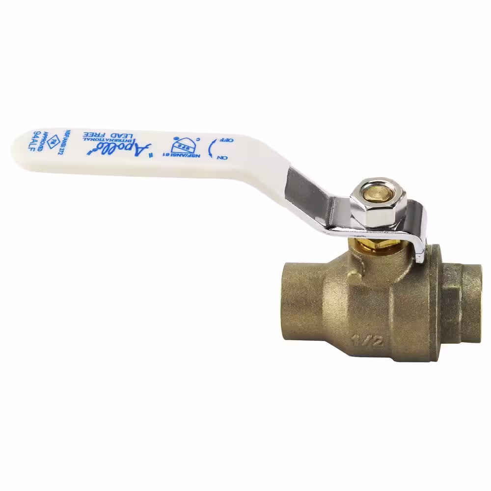 Apollo 1/2 in. Lead Free Brass SWT x SWT Ball Valve