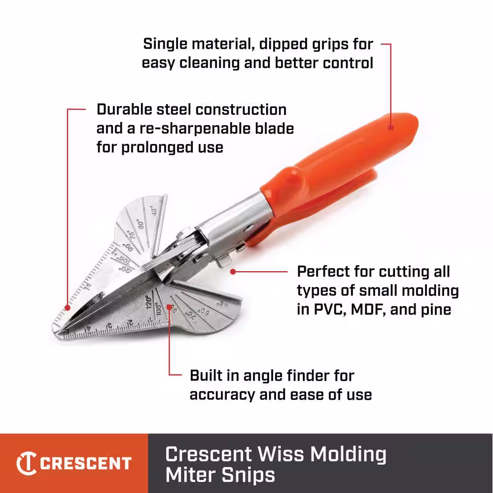 Wiss 8-1/2 in. Molding Miter Snips
