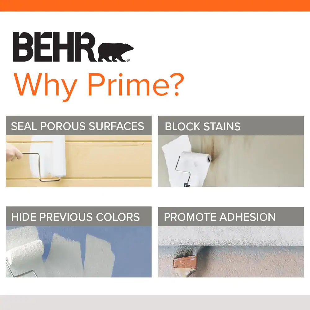 BEHR 1 qt. White Interior /Exterior Metal Primer