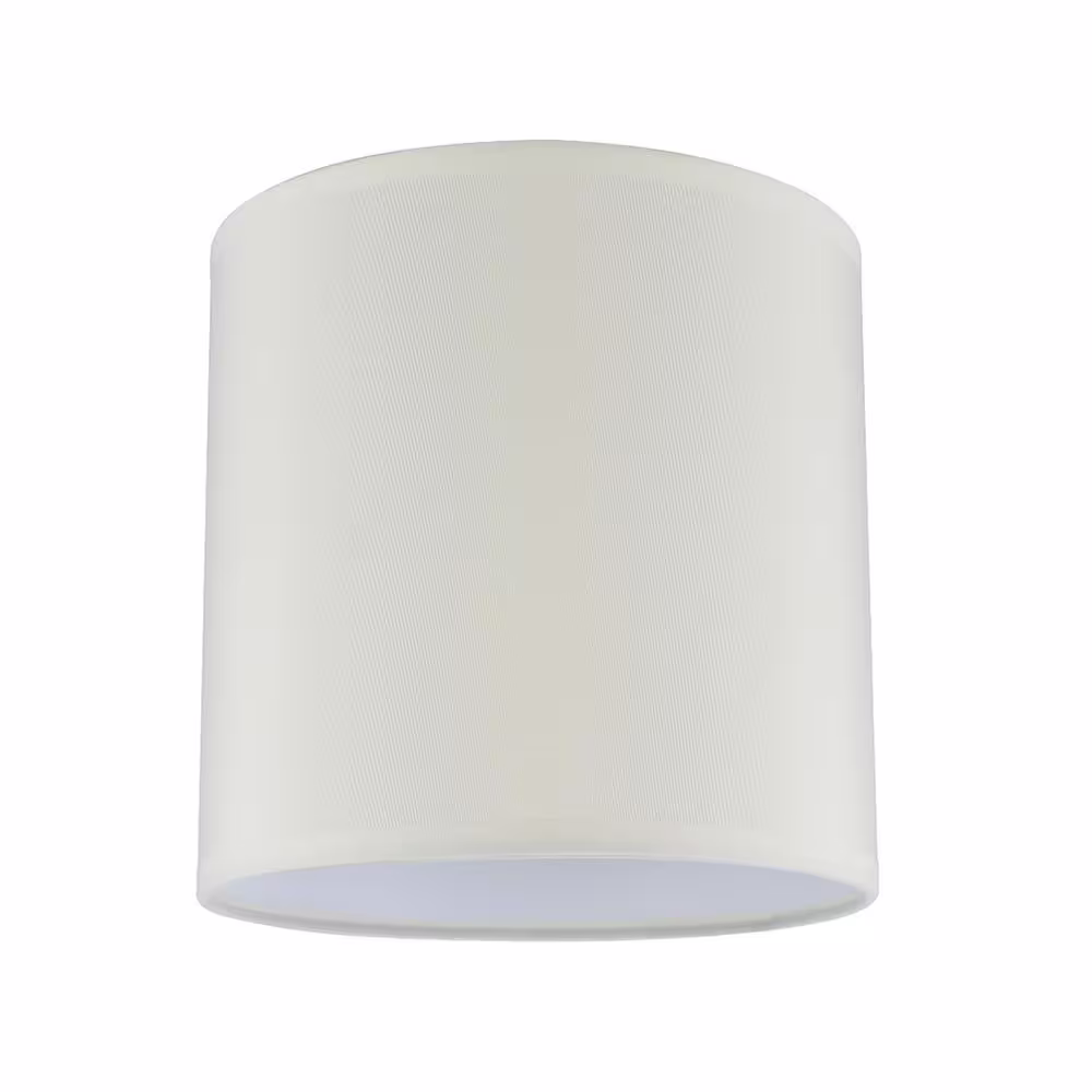 Aspen Creative Corporation 8 in. x 8 in. Butter Creme Hardback Drum/Cylinder Lamp Shade