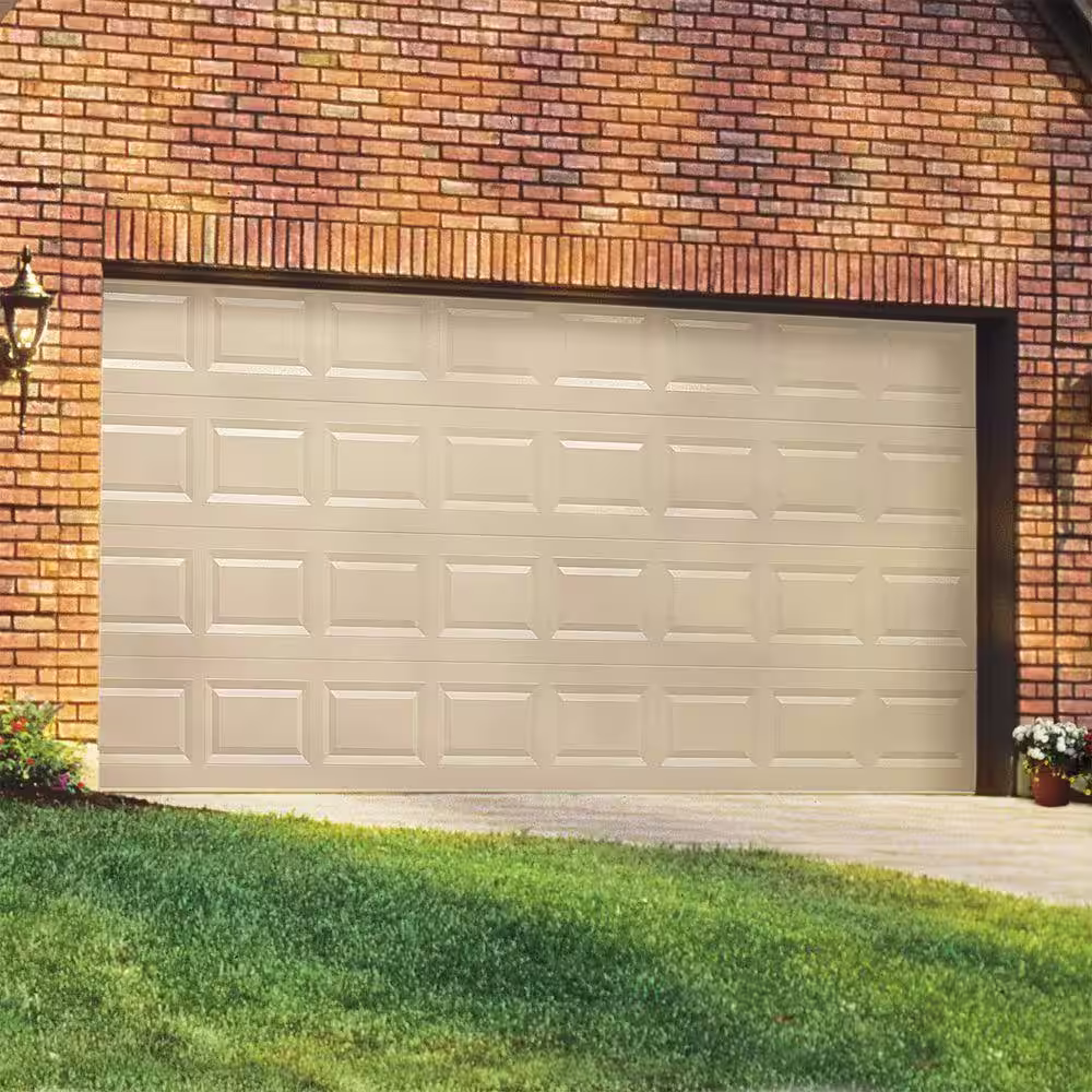 Clopay Classic Collection 16 ft. x 7 ft. Non-Insulated Solid Almond Garage Door