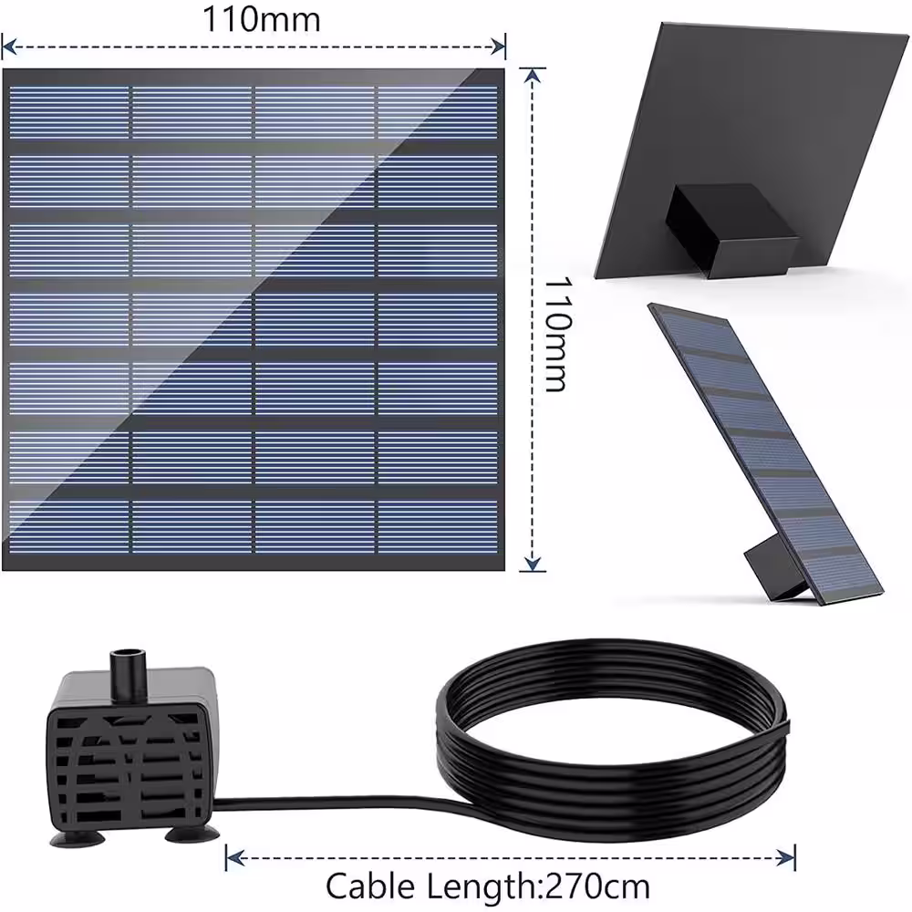 None DIY Solar Water Pump Kit, Solar Powered Water Fountain Pump