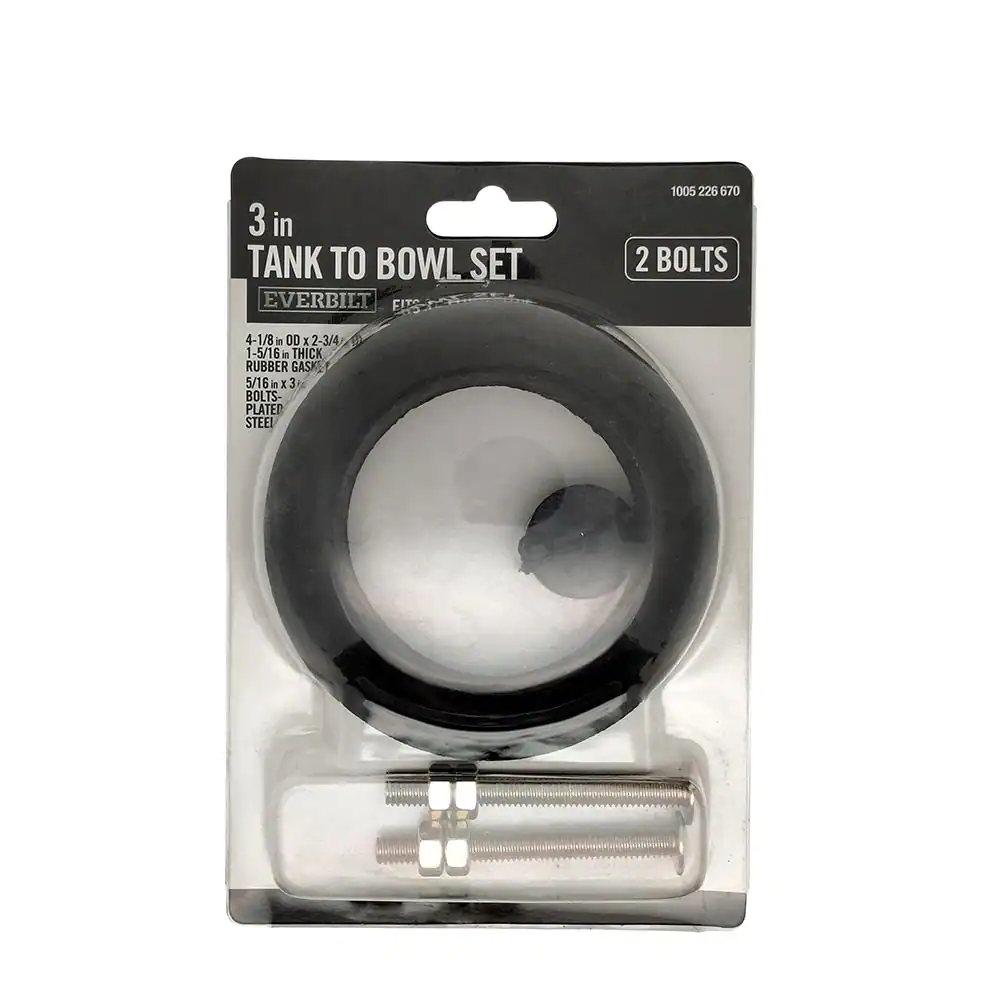 Everbilt 3 in. Toilet Tank to Bowl Set Fits 3 in. Flush Valve