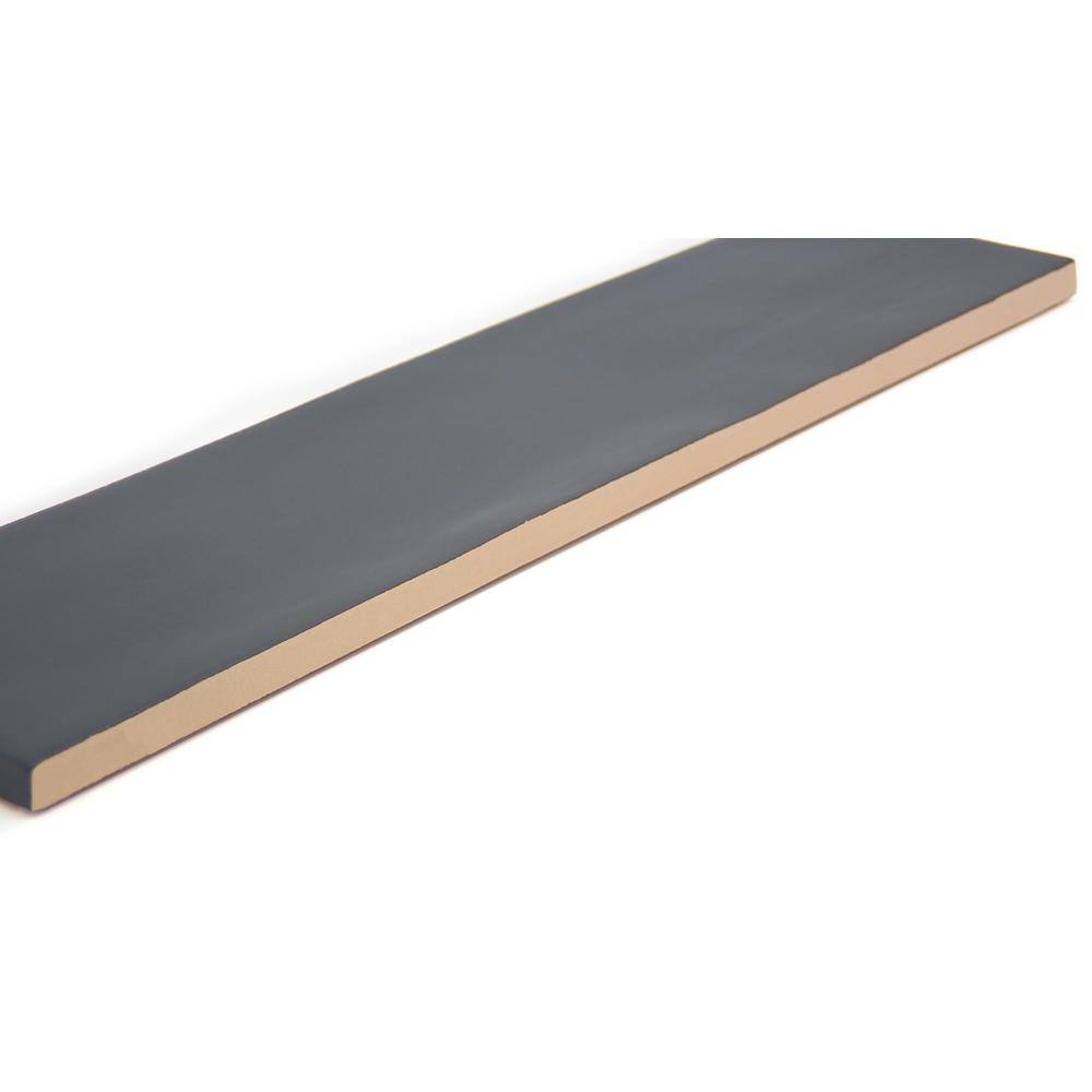 None Hues Ebony 2.56 in. x 10.24 in. Matte Ceramic Floor and Wall Tile (5.46 sq. ft./Case)