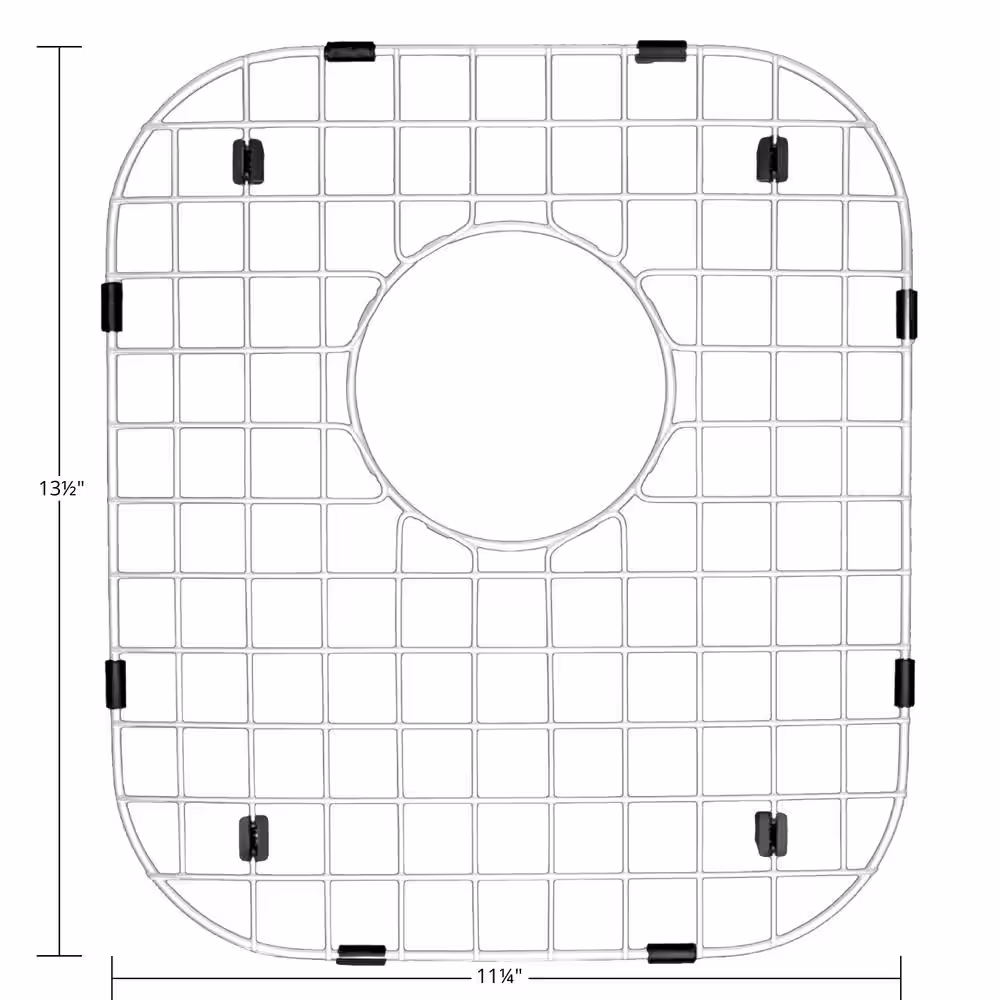 Karran 11-1/4 in. x 13-1/2 in. Stainless Steel Bottom Grid fits on sink PT35
