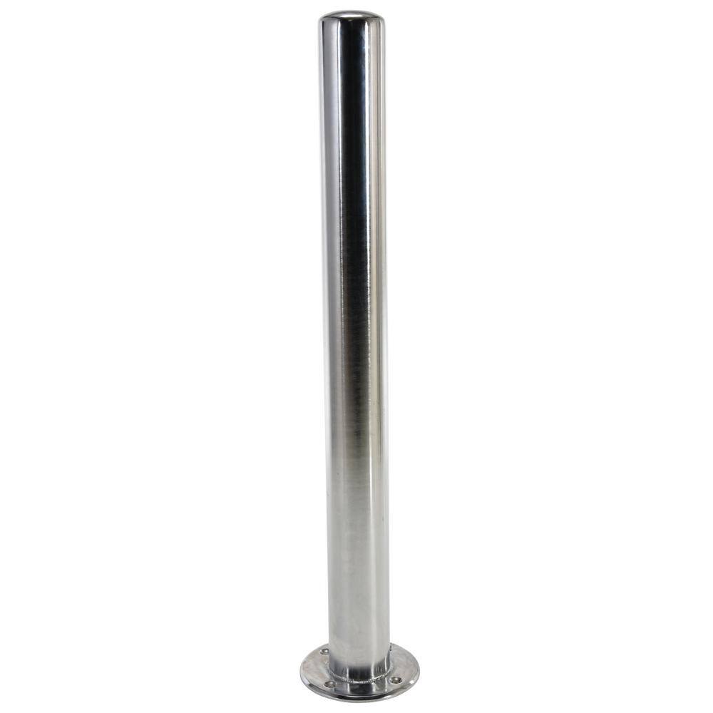 Vestil 42 in. x 4 in. Dia Chrome-Plated Steel Bollard