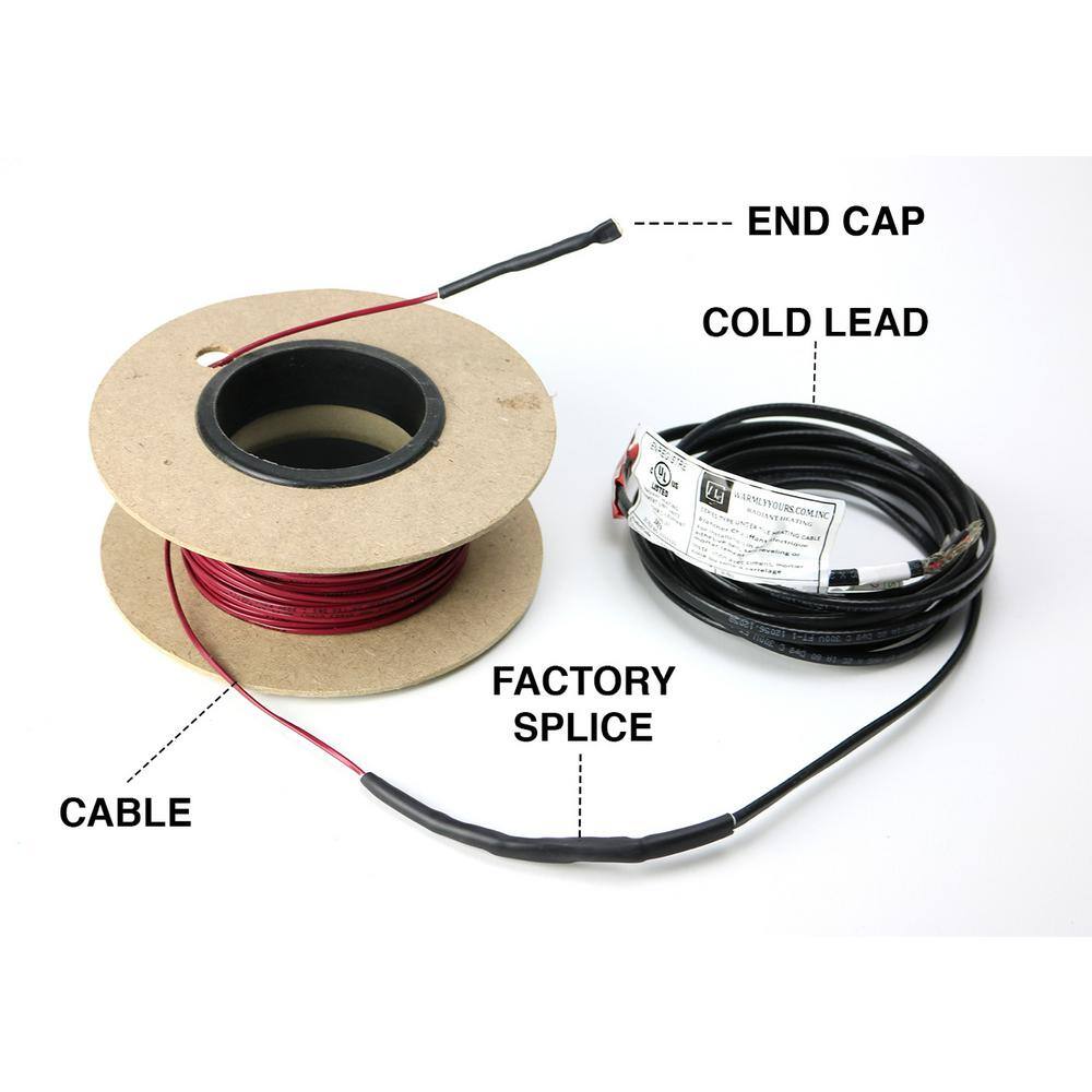 WarmlyYours TempZone 375 ft. Cable System with Heat Membrane and Touch Screen Thermostat (Covers 117.1 Sq. Ft)