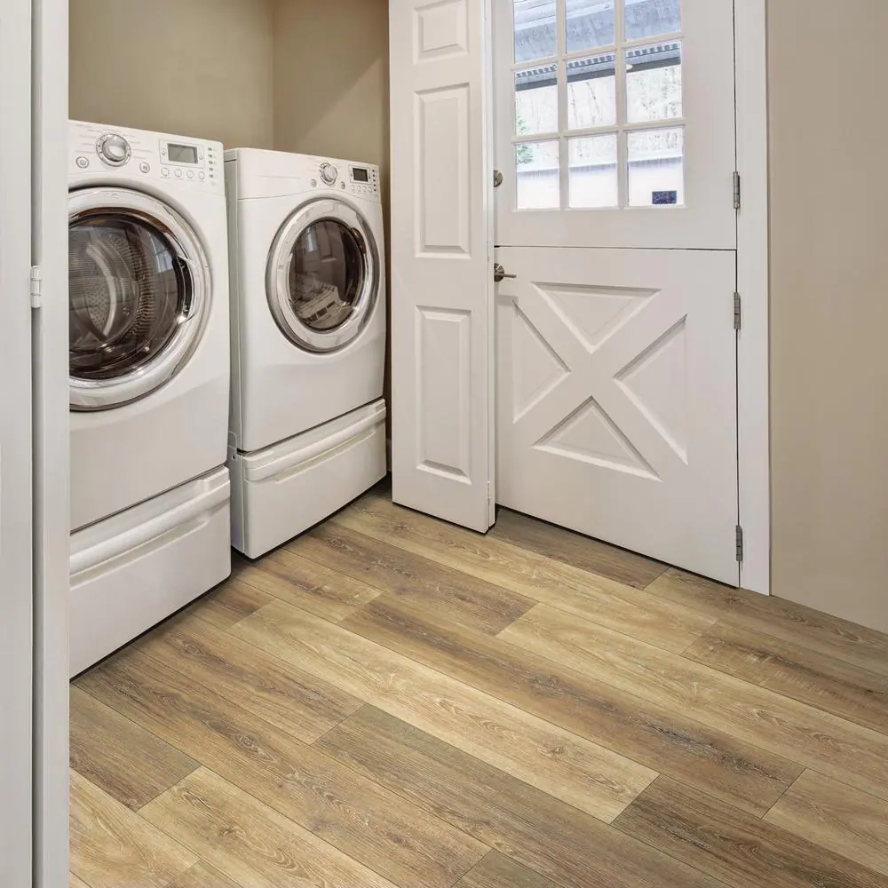 Shaw Brookside Bordeaux 20 MIL x 7 in. W x 48 in. L Click Lock Waterproof Luxury Vinyl Plank Flooring (18.9 sqft/case)