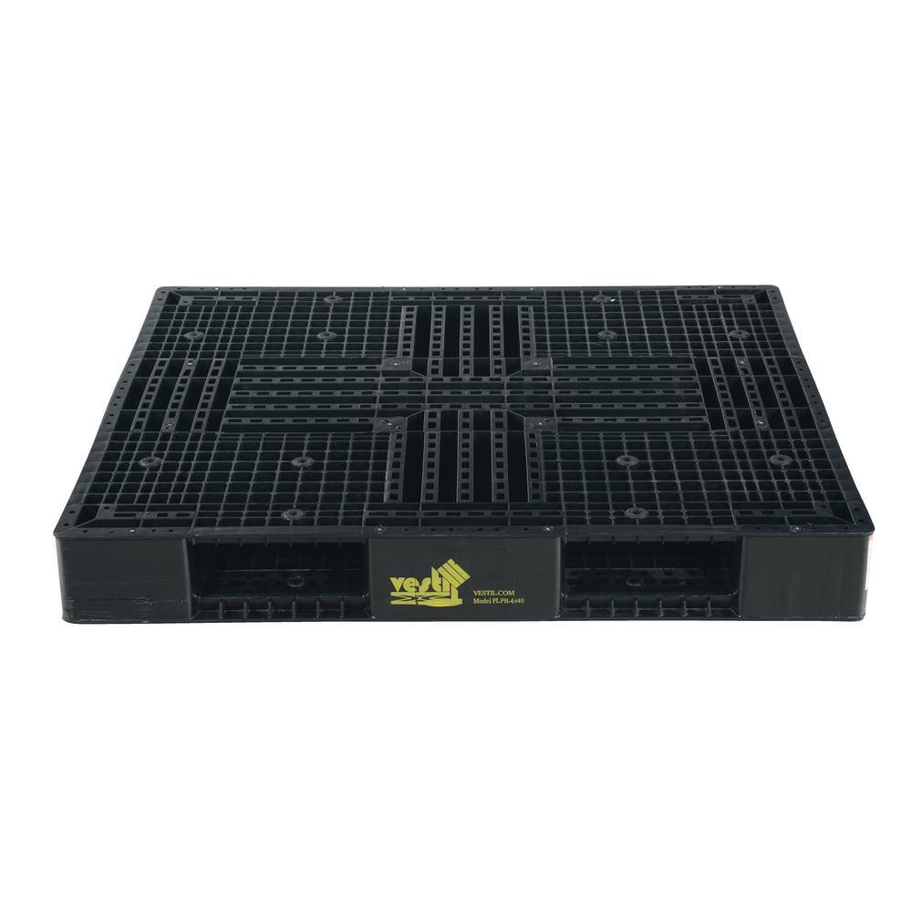 Vestil 48 in. x 40 in. x 5 in. Black Plastic Pallet/Skid