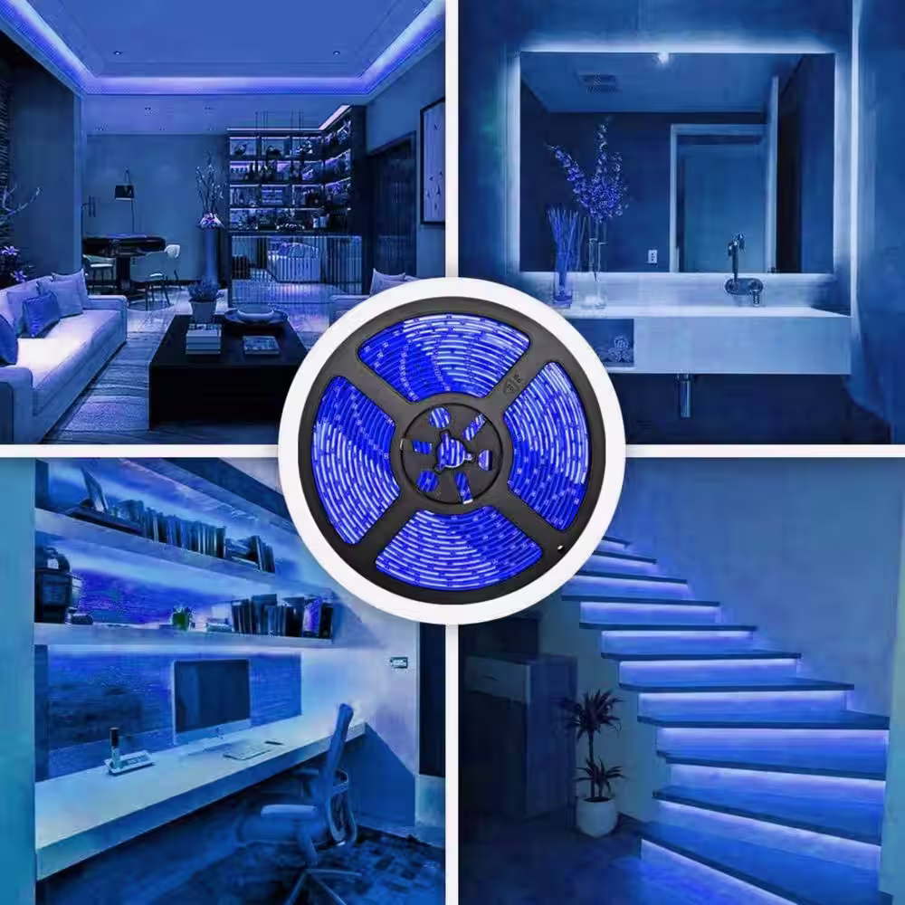 BLUEX BULBS Hardwired 32.8 ft. Blue Strip Lights