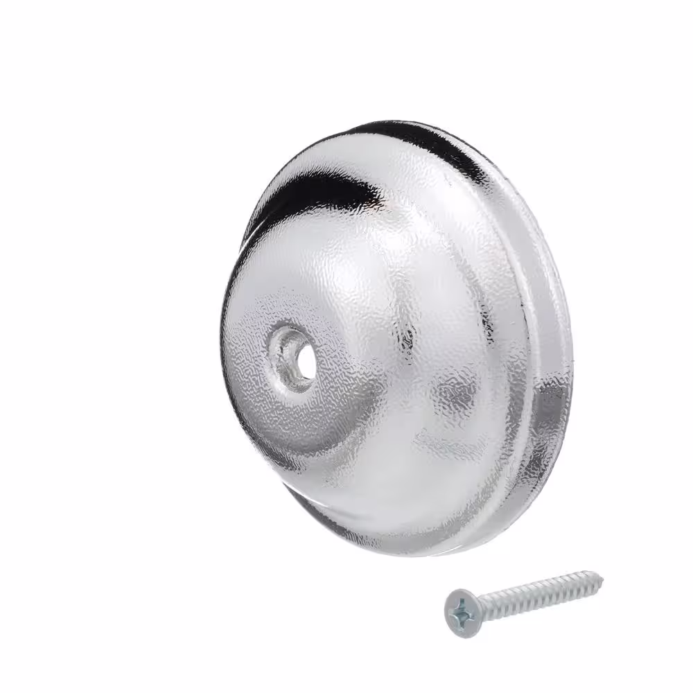 Oatey 4 in. Plastic Bell Cleanout Cover Plate in Chrome