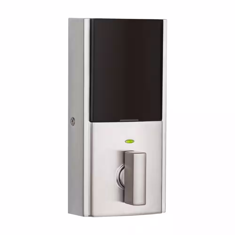 Kwikset SmartCode 914 Zigbee 3.0 Contemporary Satin Nickel Single Cylinder Electronic Deadbolt Featuring SmartKey Security