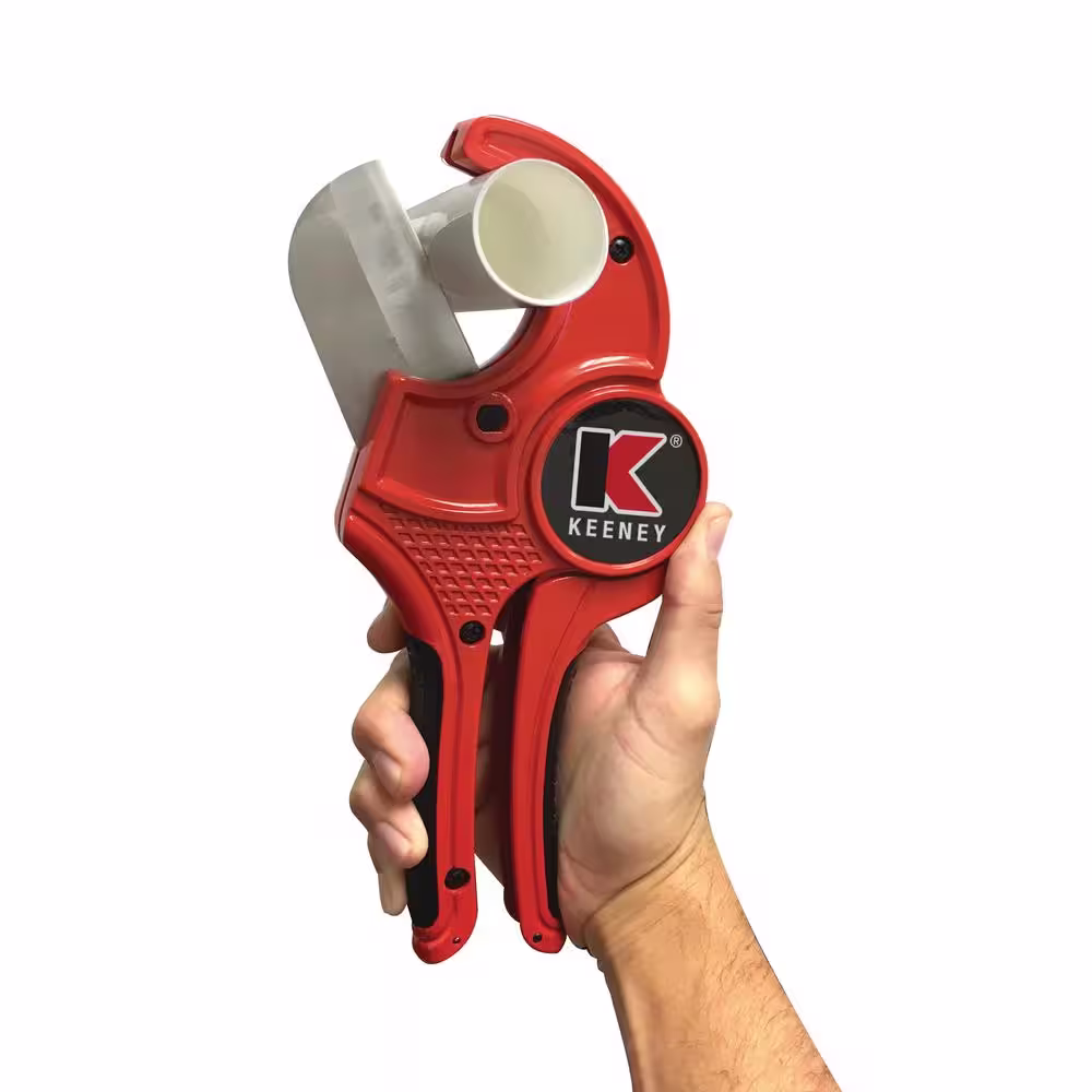 KEENEY Up to 2-1/2 in. PVC Pipe Cutter with Ratcheting Mechanism
