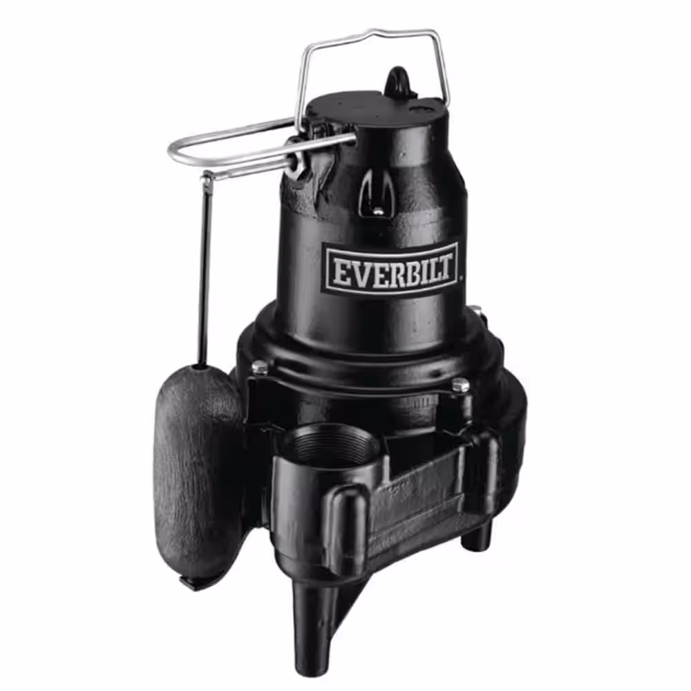 Everbilt 24 in. x 24 in. 1/2 HP Submersible Sewage Ejector System