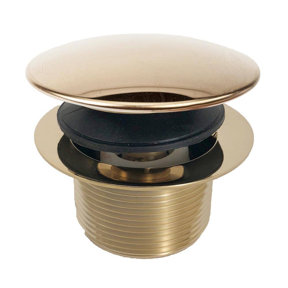 None Hair Catcher Stopper in Polished Brass