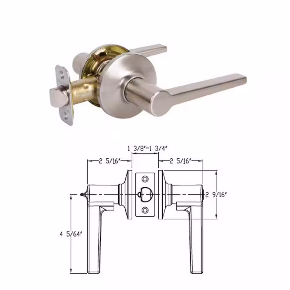 None Tulina Black Dummy Door Lever