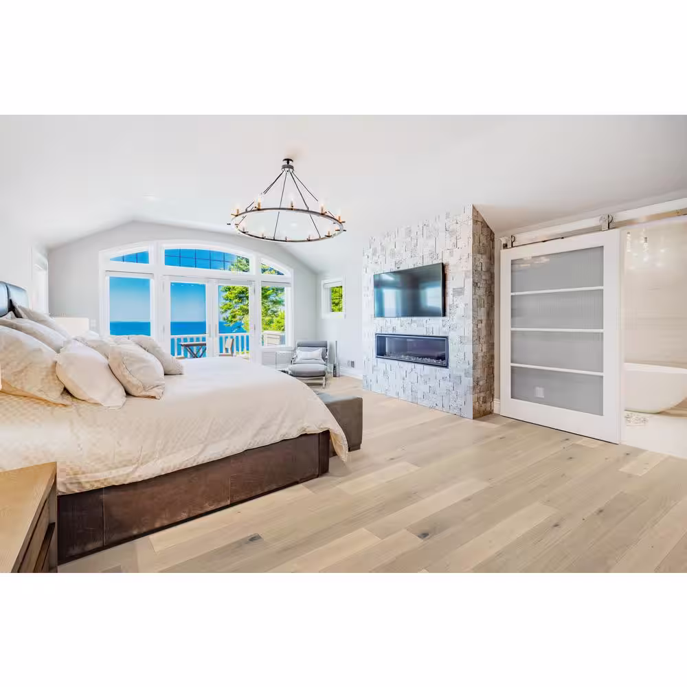 ASPEN FLOORING European White Oak Steward 1/2 in. T x 7.5 in. W x Varying Length Engineered Hardwood Flooring (30.4 sq. ft./case)