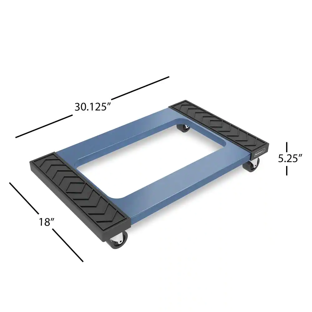 Stalwart 1,000 lb. Heavy-Duty Plastic Movers Dolly