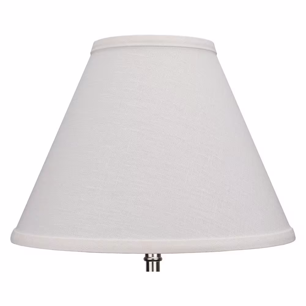 FenchelShades.com Fenchel Shades 12 in. Width x 8.25 in. Height Designer White/Nickel Empire Lamp Shade