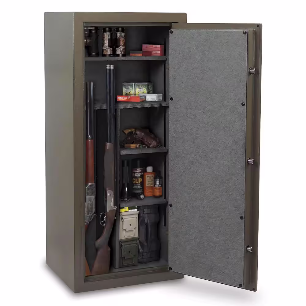 Sports Afield Journey 30-Gun Electronic Lock Gun Safe, OD Green Textured Gloss Finish