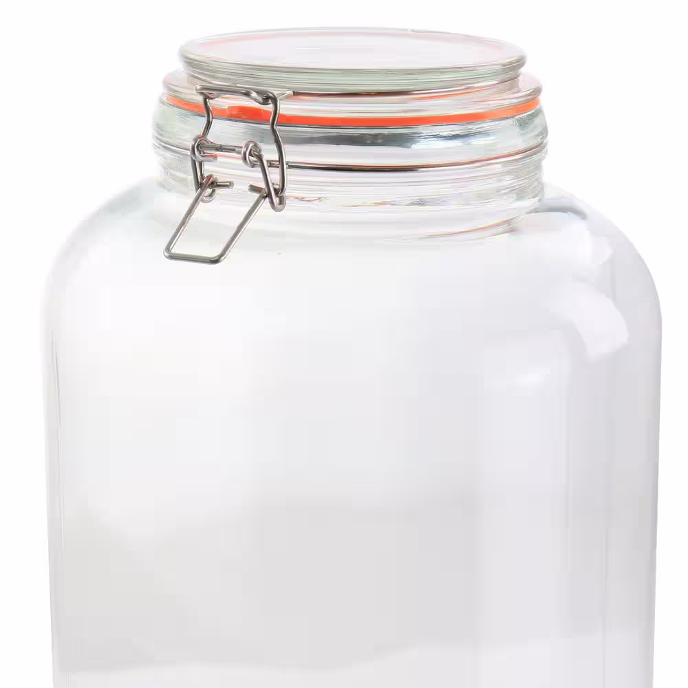 GIBSON HOME Alpha 2.4-Gallon Glass Canister Frasco