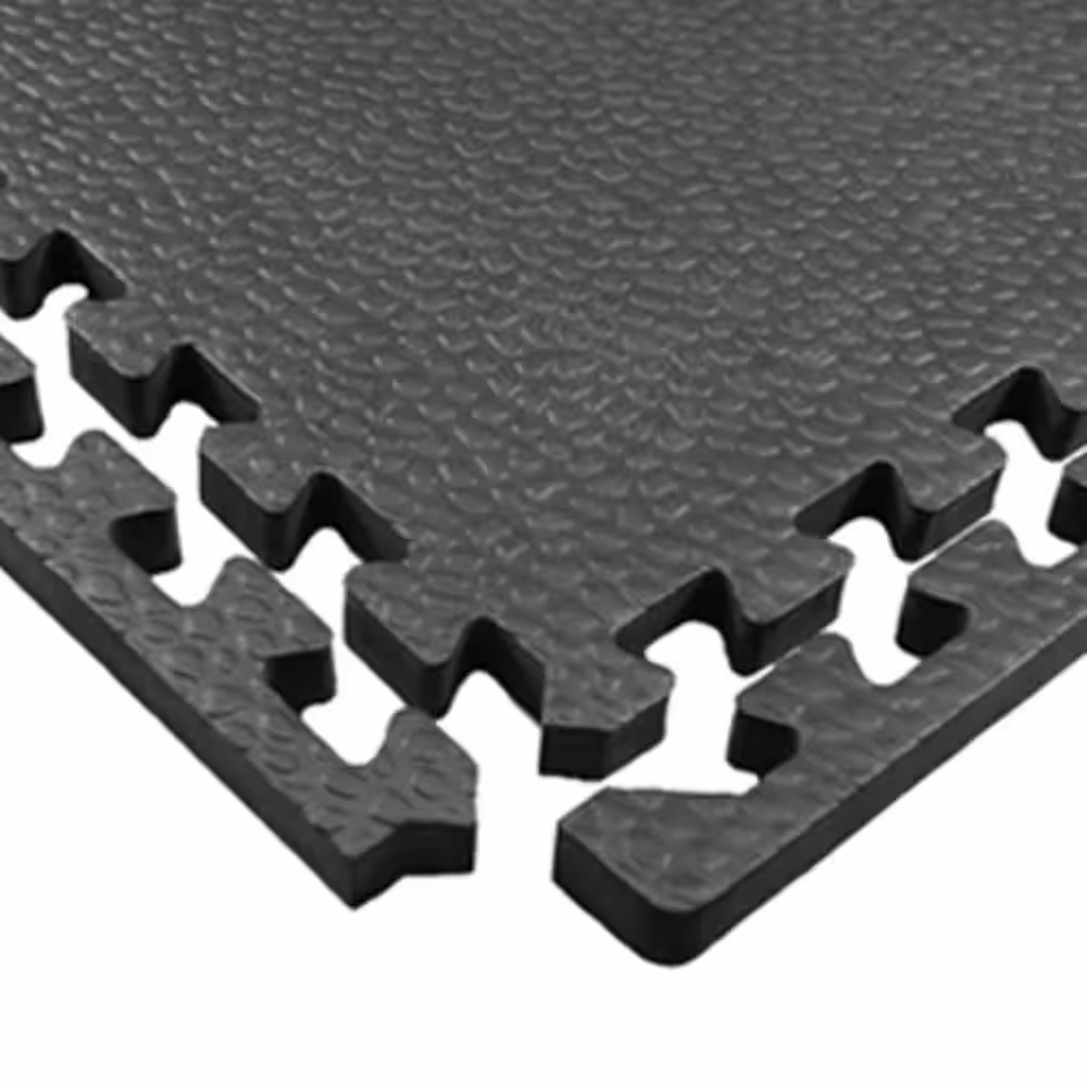 Greatmats Pebble Top Black 24 in. x 24 in. x 3/4 in. Foam Interlocking Gym Floor Tile (38.75 sq. ft.) (Case of 10)