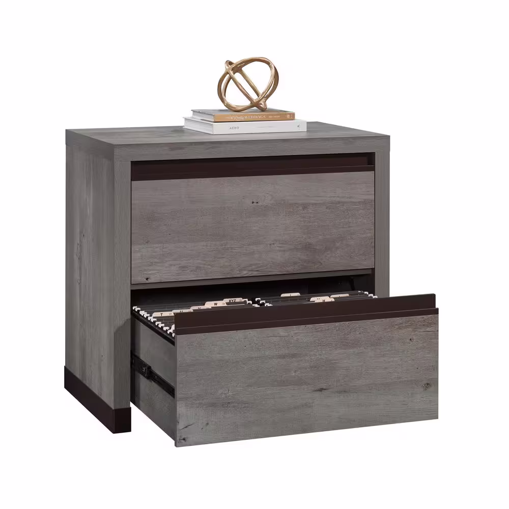 SAUDER Manhattan Gate Mystic Oak Lateral File Cabinet with Locking Drawer
